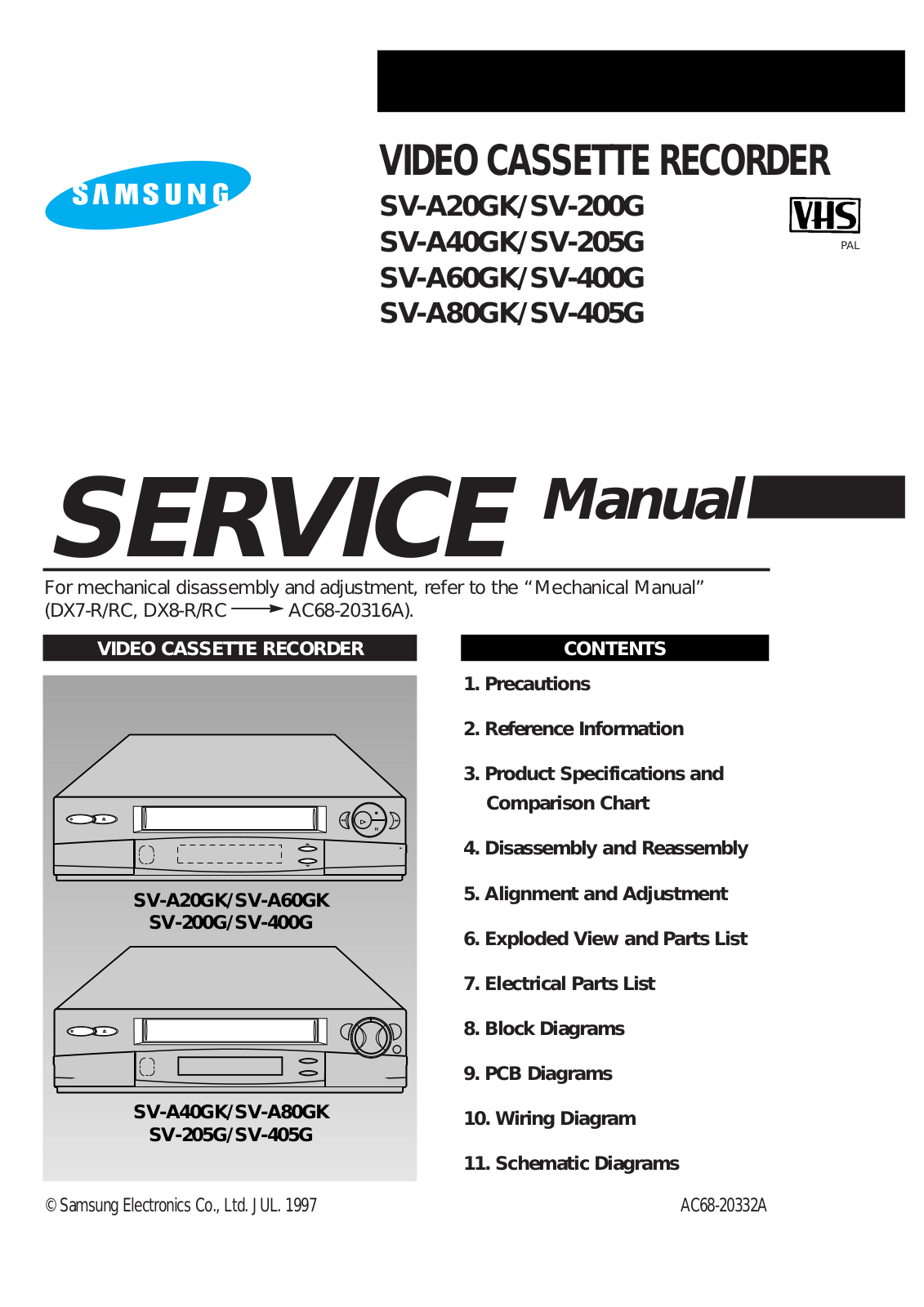 SAMSUNG SVA20GKSEH Service Manual