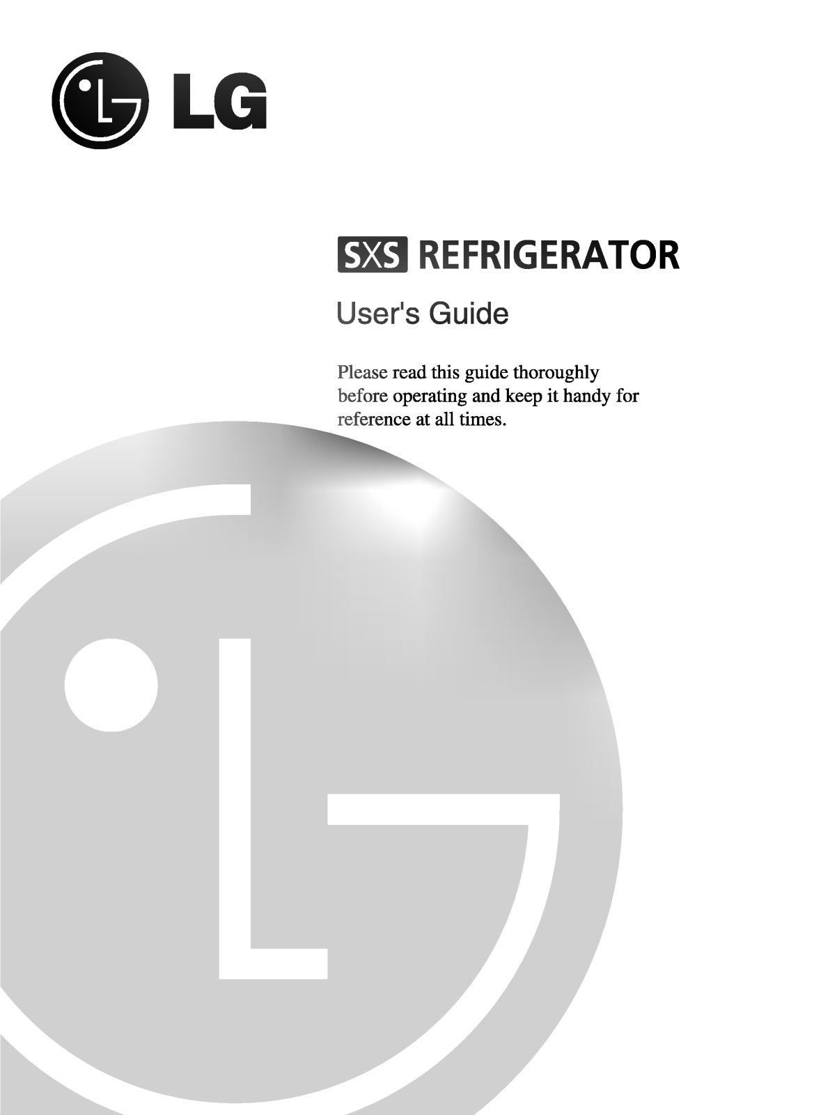 LG GR-B247GVZA Owner’s Manual