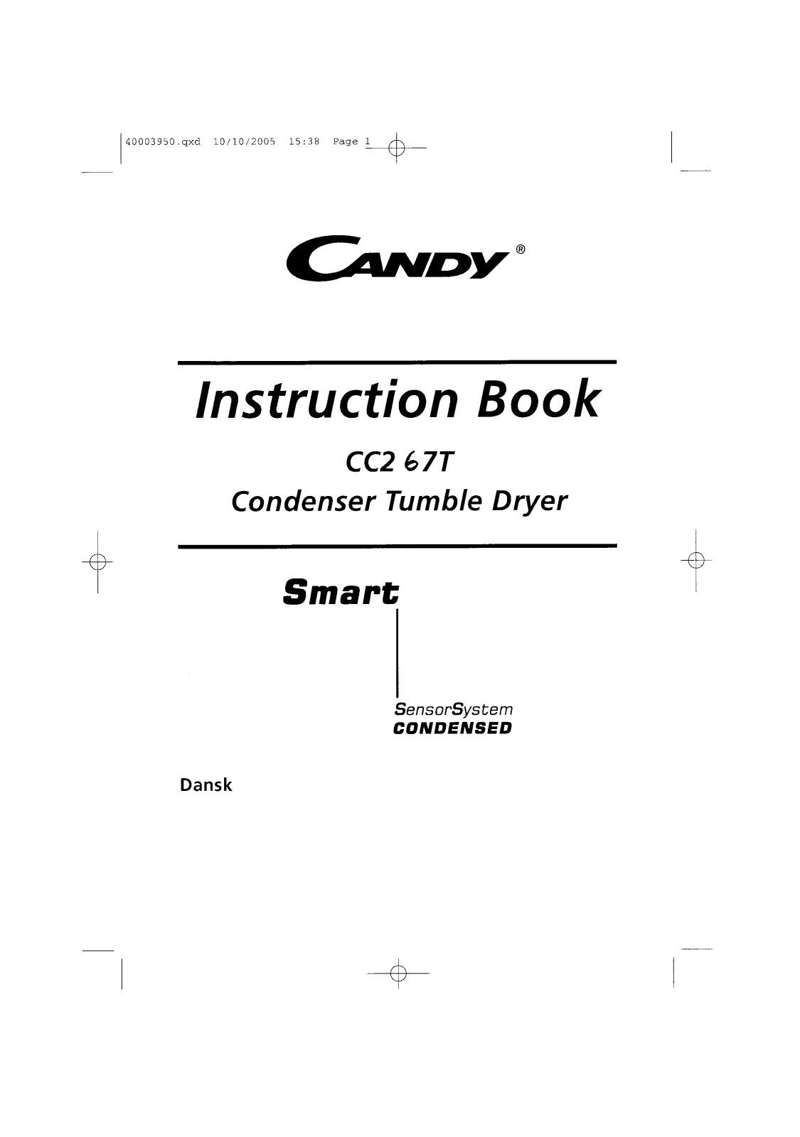 Candy CC2 67T User Manual