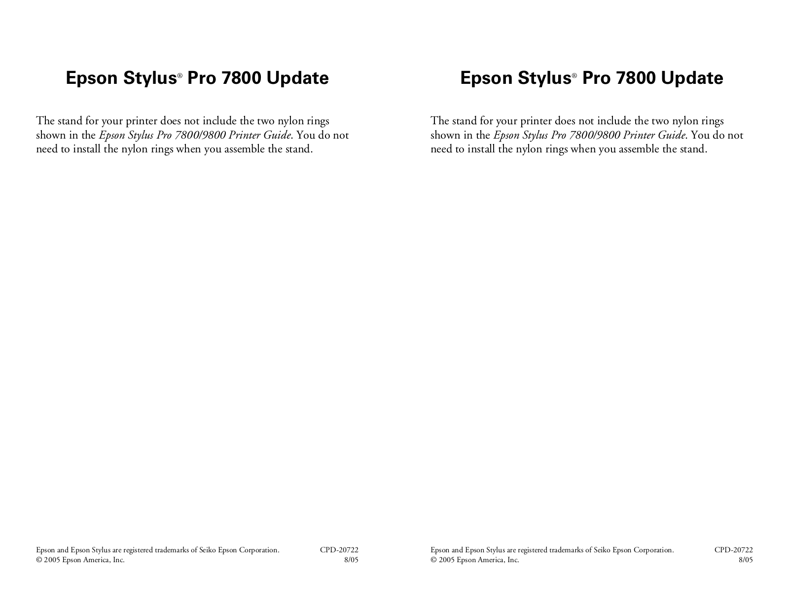 Epson Pro 7800, Pro 9800 User Manual