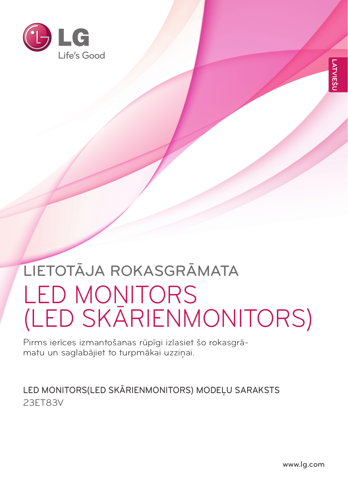 LG 23ET83V-W User guide