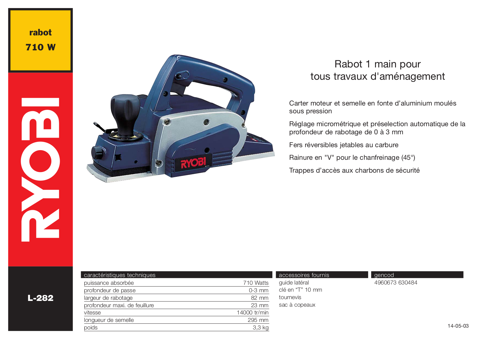 Ryobi L-282 User Manual