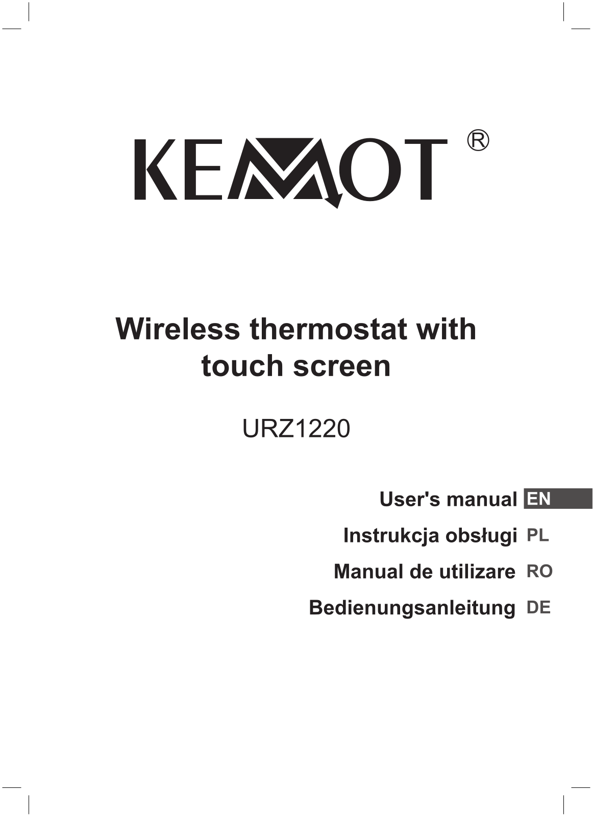 Kemot URZ1220 User Manual