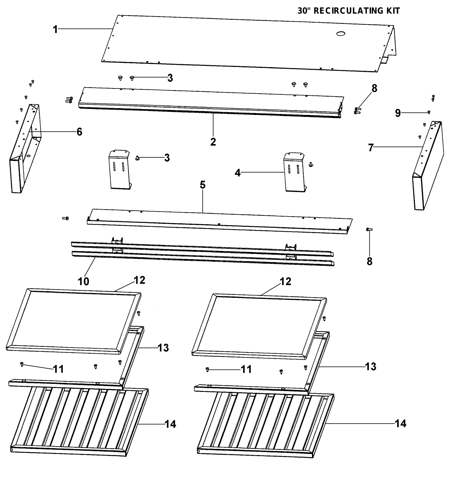 Viking VRK36 Parts List