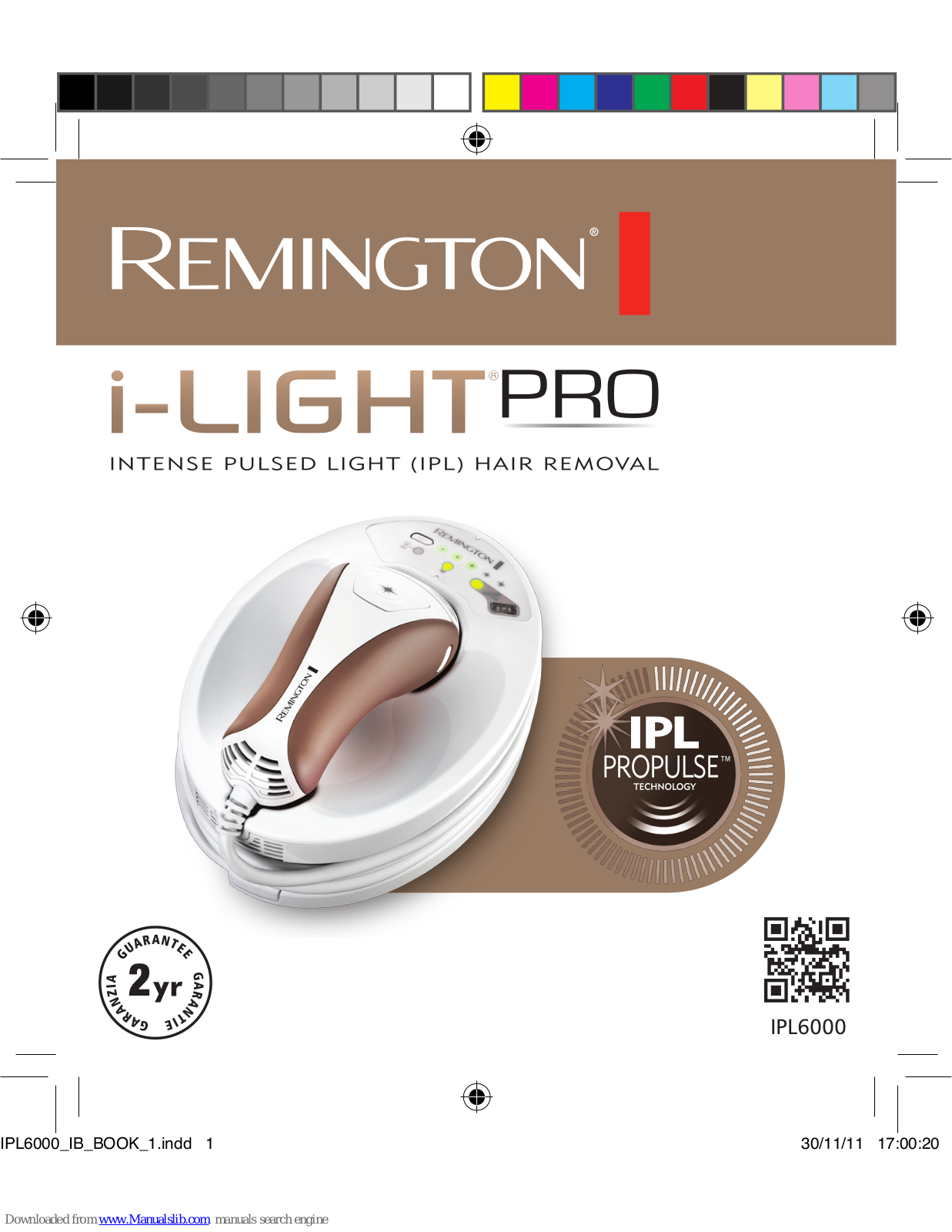 Remington i-Light Pro IPL6000 Instruction Manual