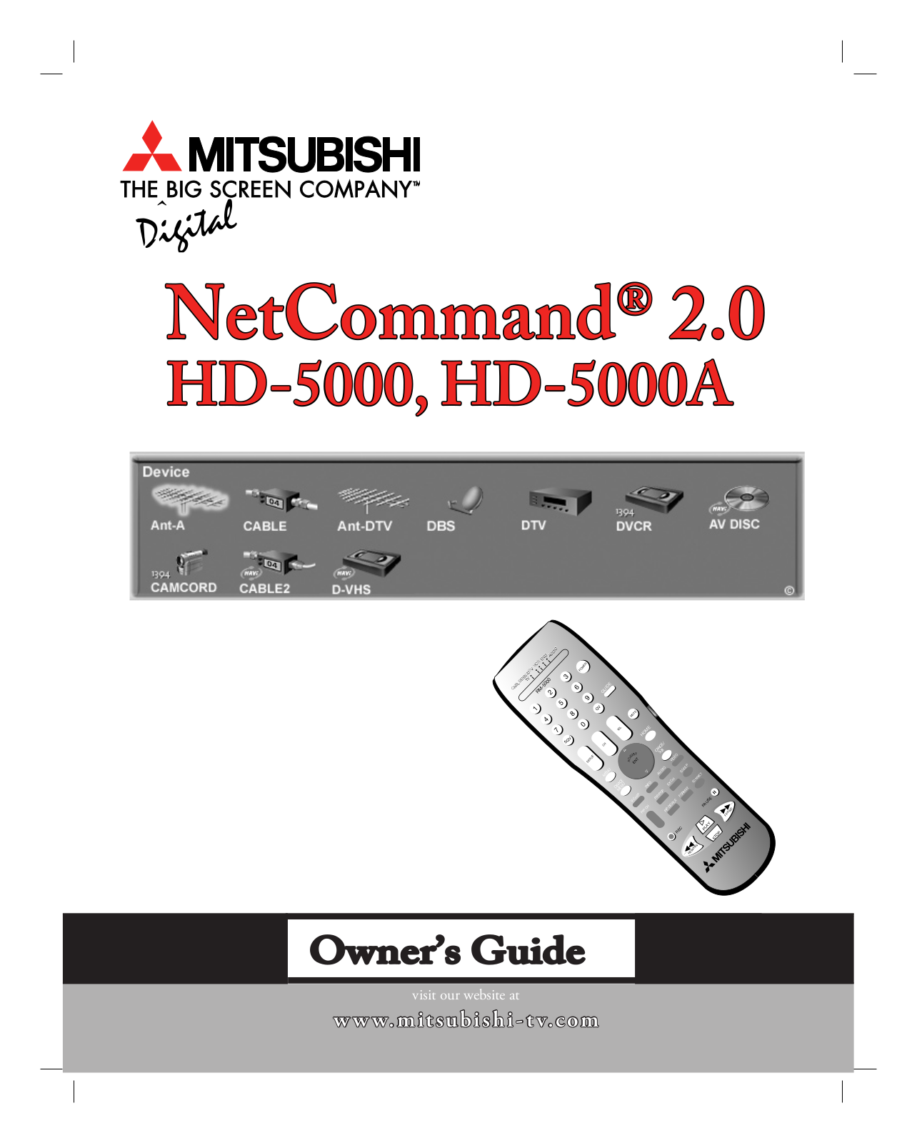 Mitsubishi Electronics HD-5000 User Manual
