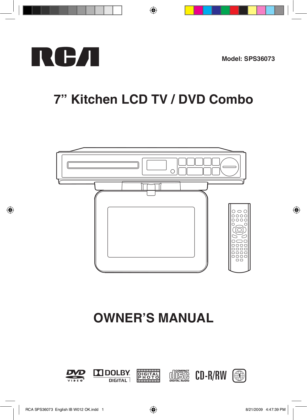 RCA SPS36073 User Manual