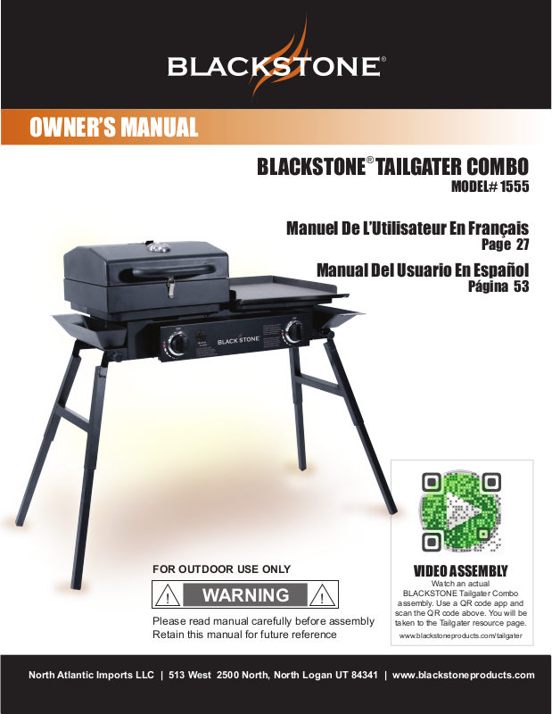 Blackstone 1555 User Manual