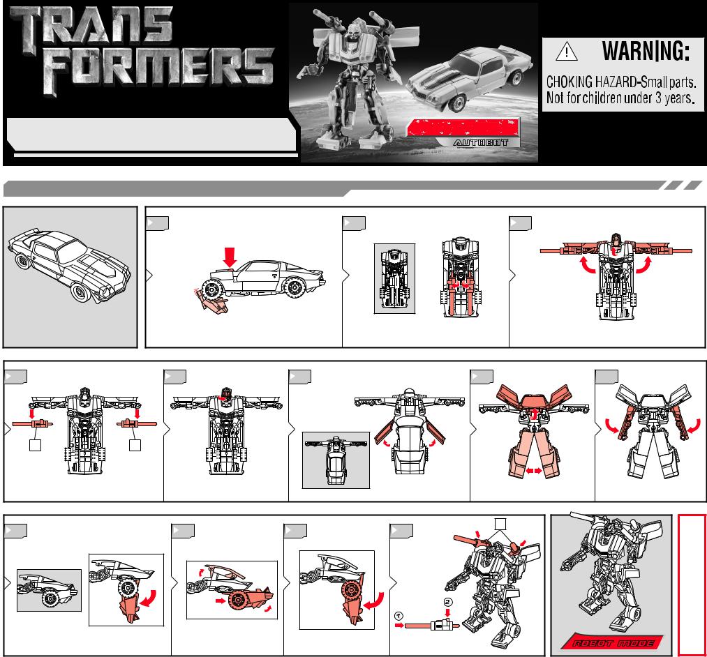 HASBRO Transformers Bumblebee User Manual