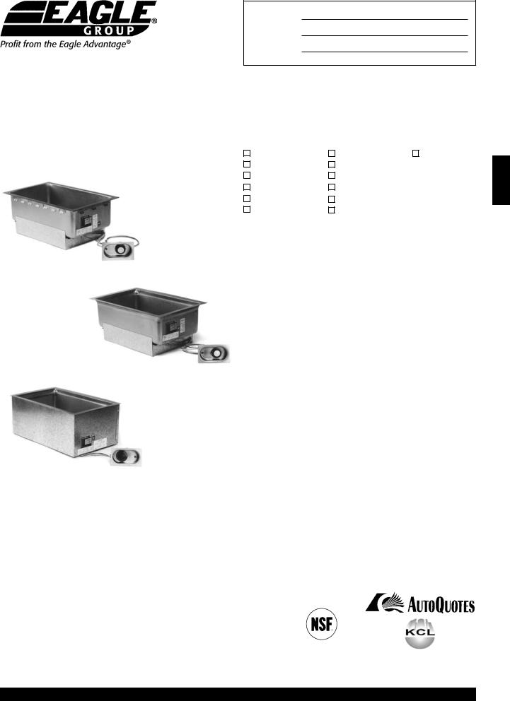 Eagle Group BM1220FW-120T General Manual