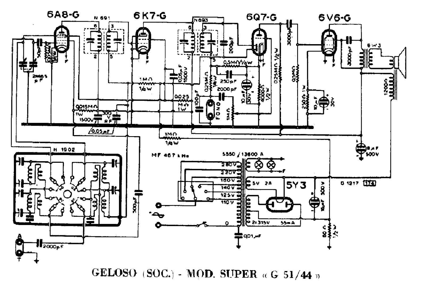 Geloso g51 44 schematic