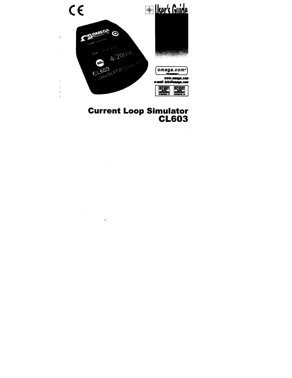 Omega CL603 User guide - ManualMachine.com