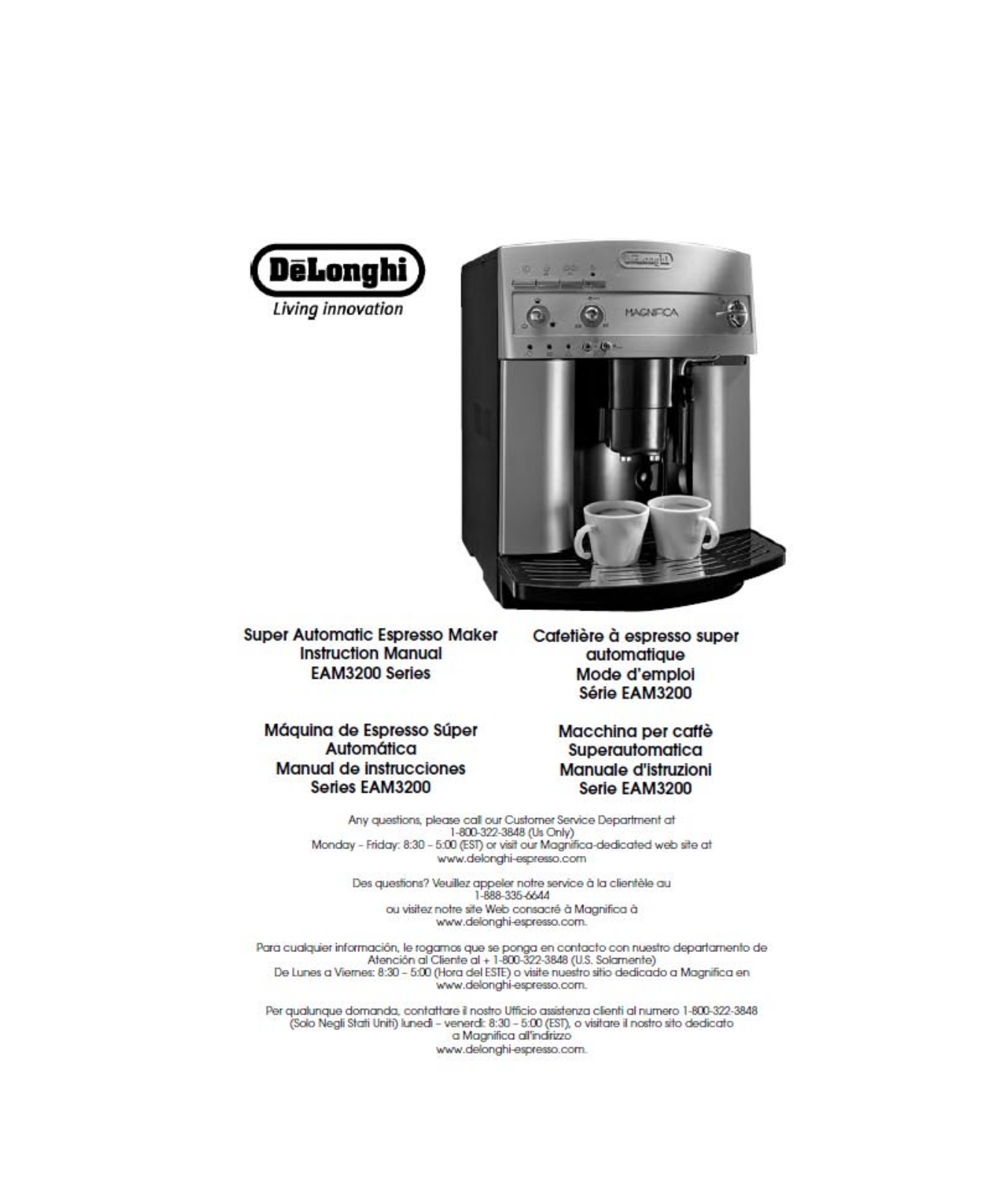 Delonghi Eam3200 Owner's Manual