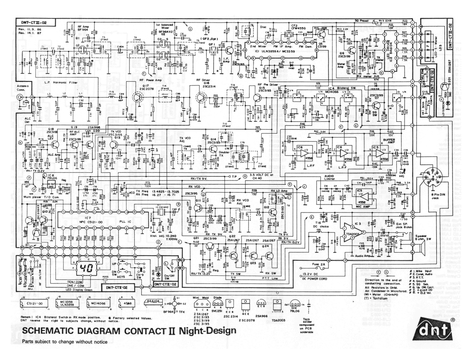 DNT contact-2 Schematic