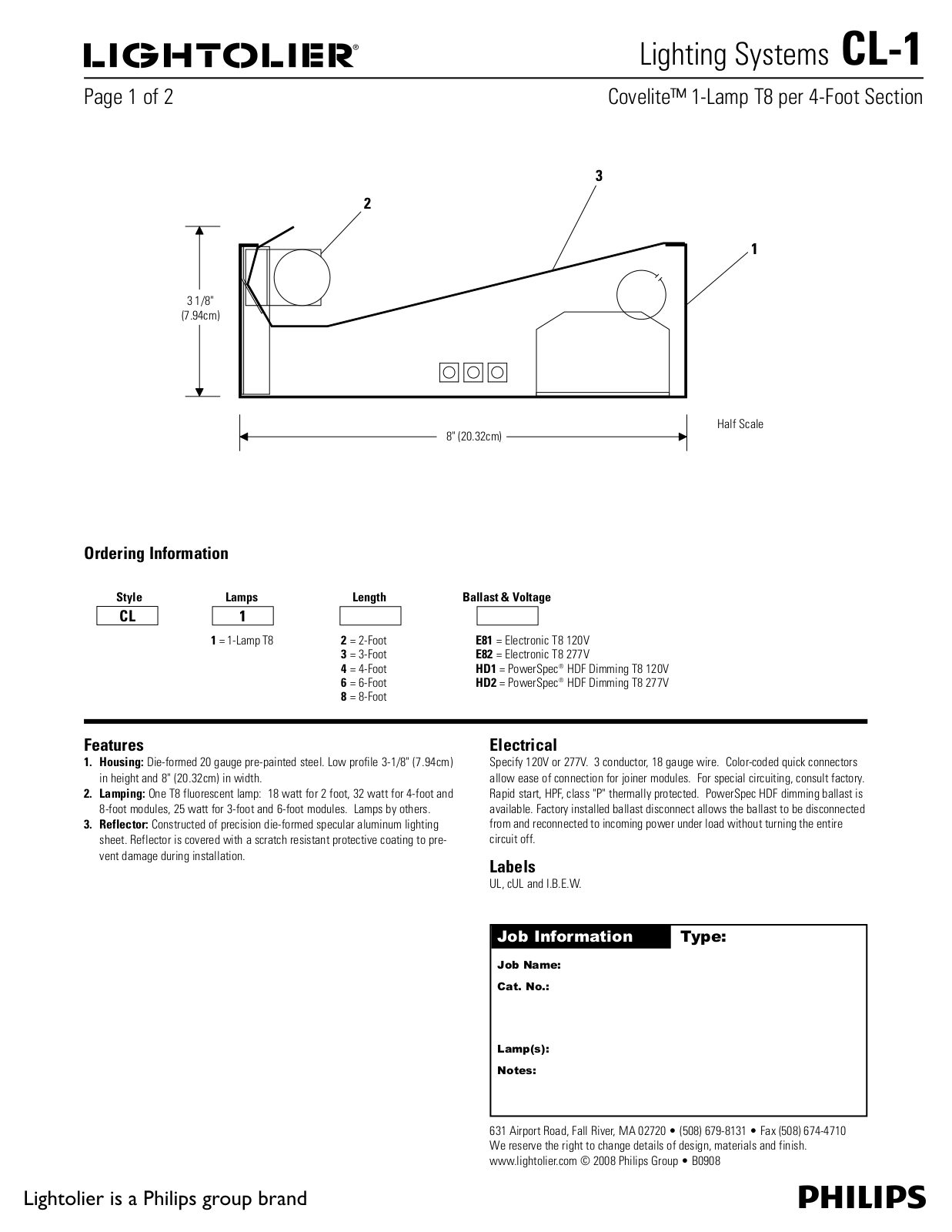 Lightolier CL-1 User Manual