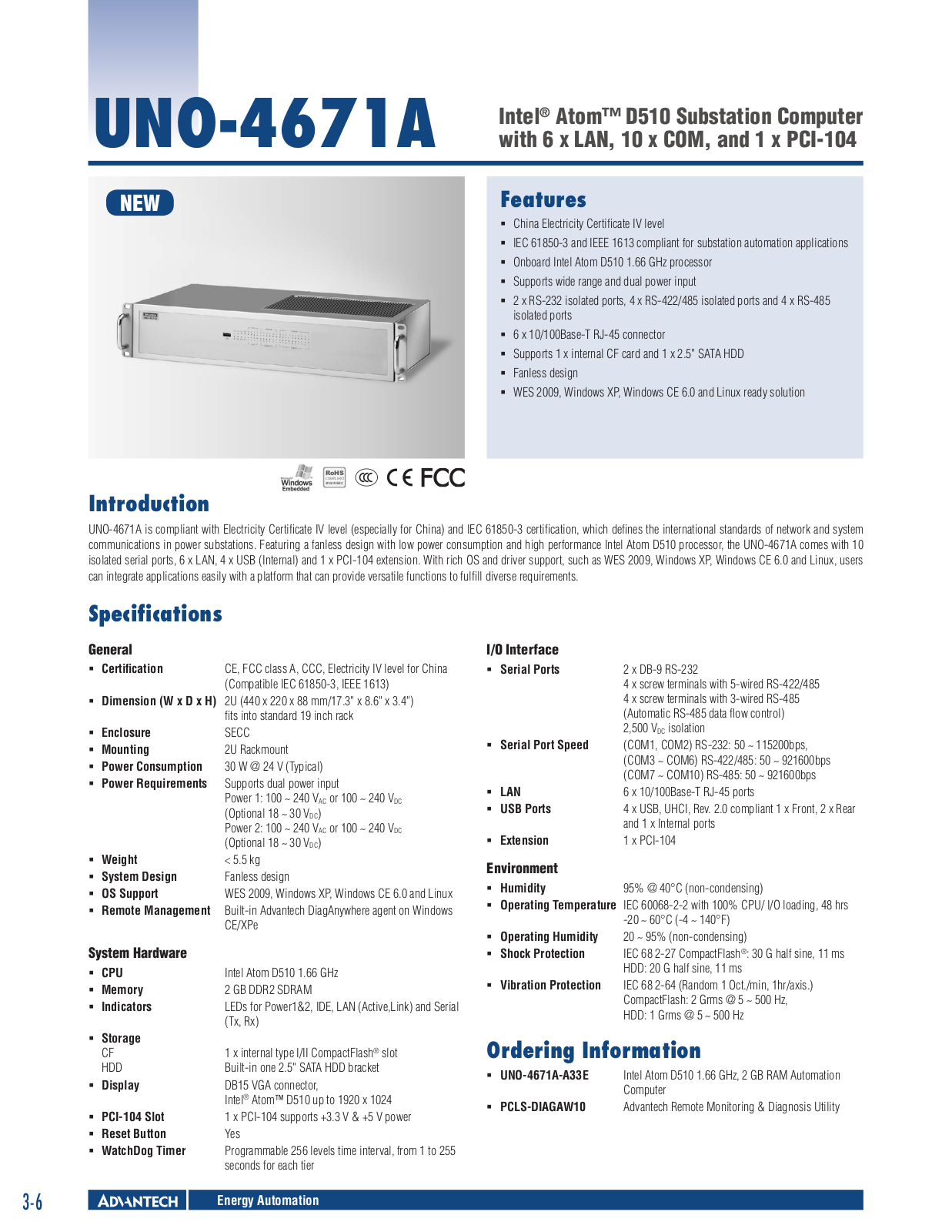 Impulse UNO-4671A User Manual