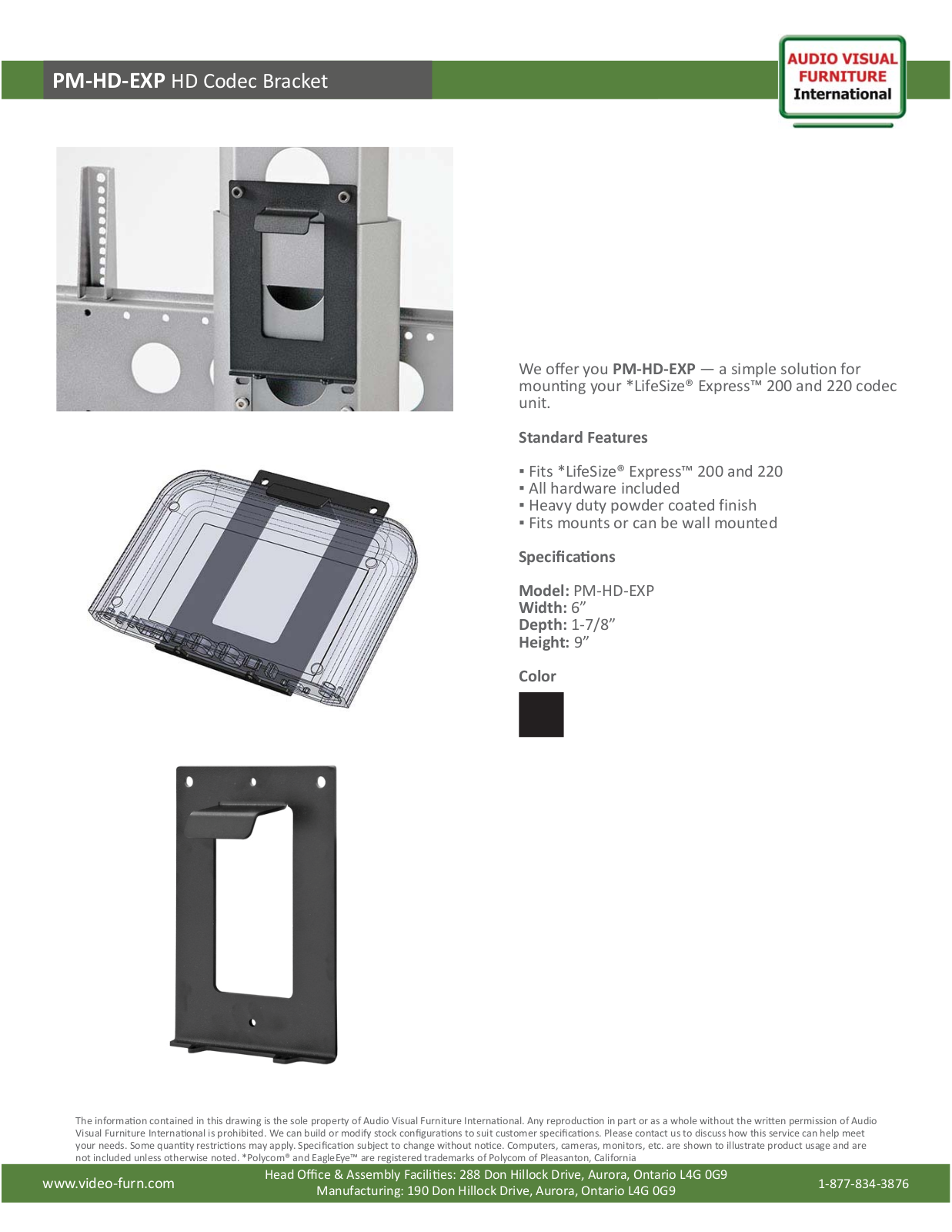 AVFI VFIN1161 Specifications - ManualMachine.com