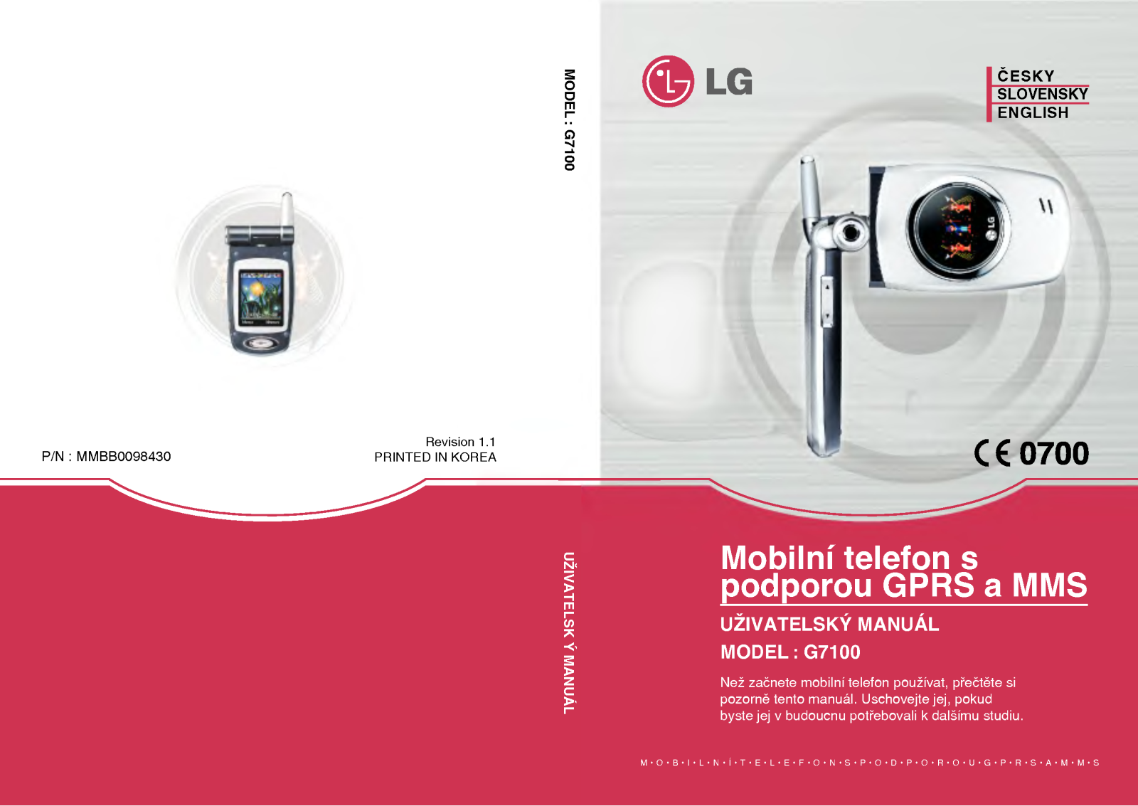 Lg G7100 User Manual