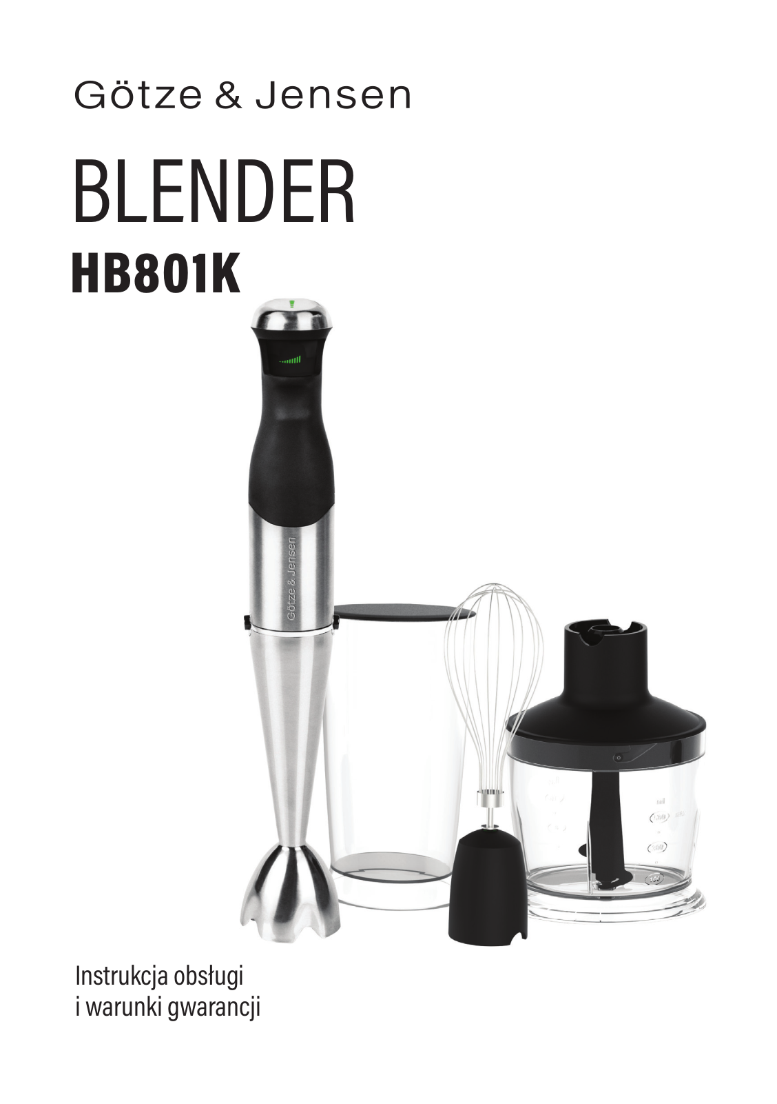 GOTZE & JENSEN HB801K User guide - ManualMachine.com