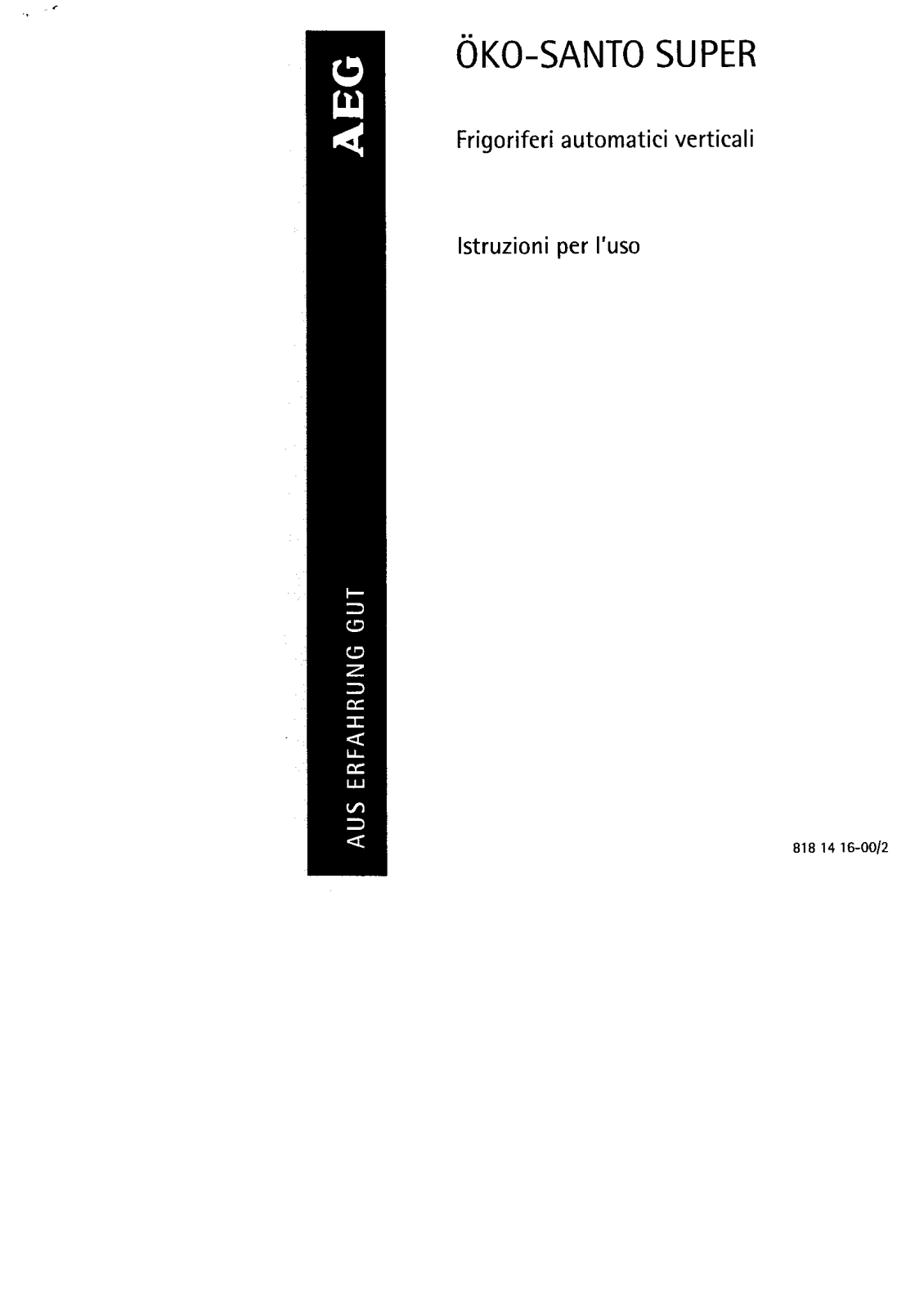 AEG 2874-4KA, 3274-4KA User Manual