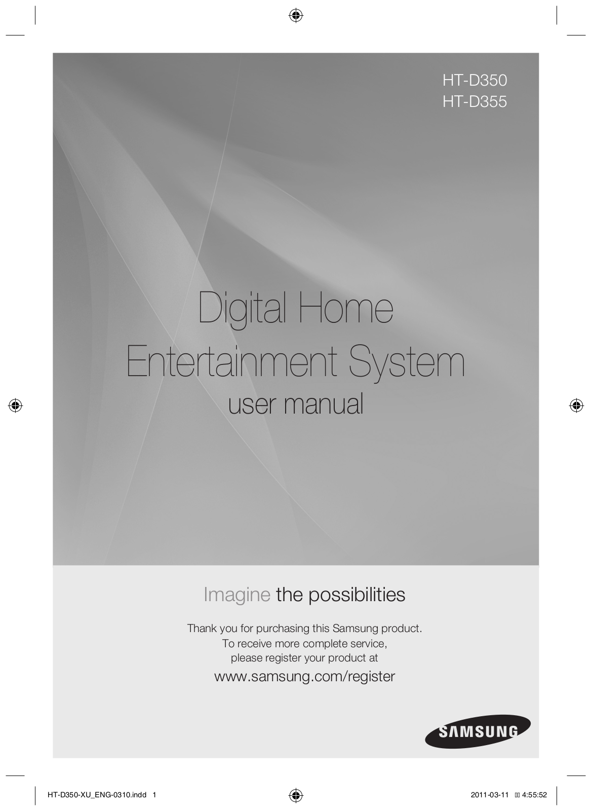 SAMSUNG HT-D350 User Manual