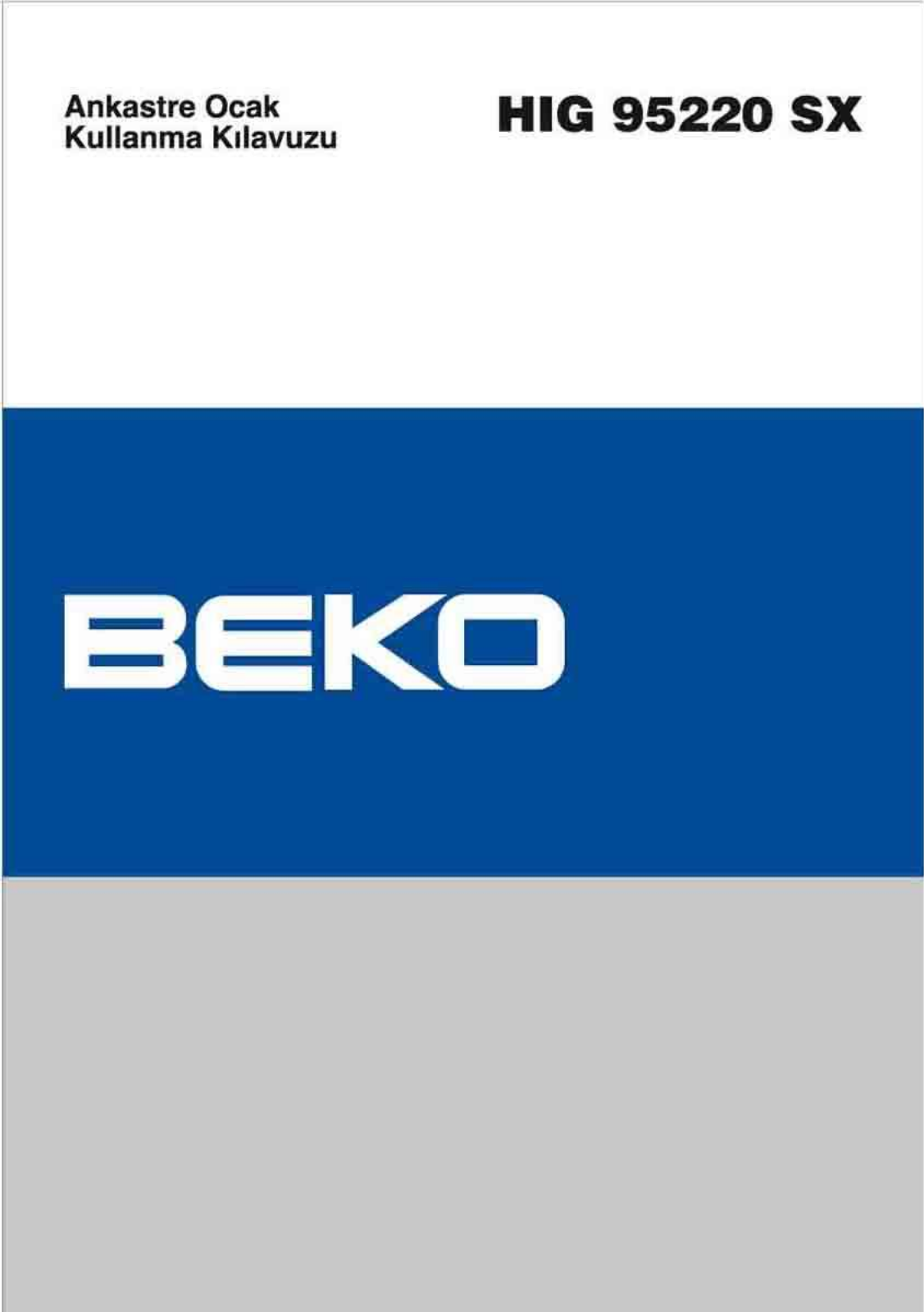 Beko HIG 95220 SX User Manual