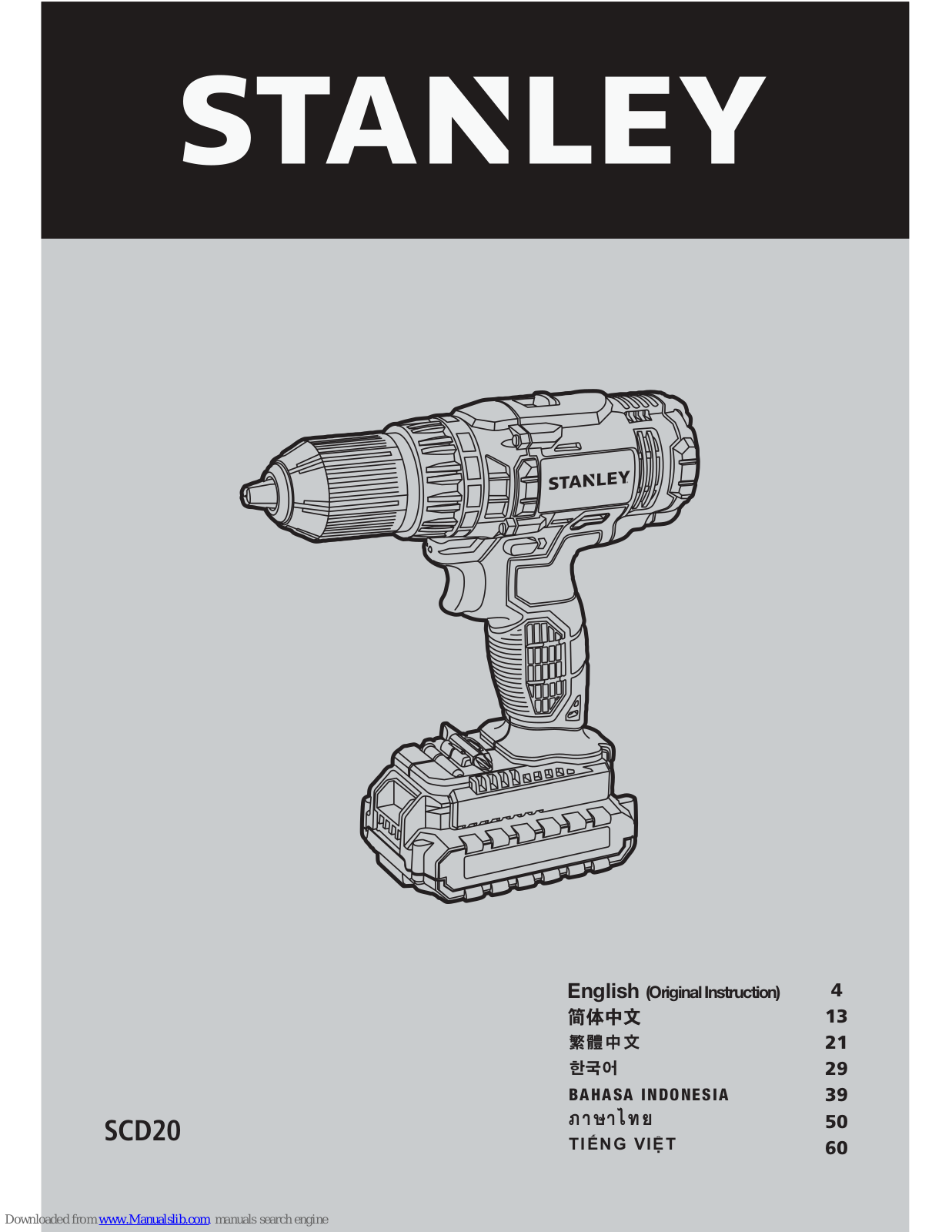 Stanley SCD2 User Manual