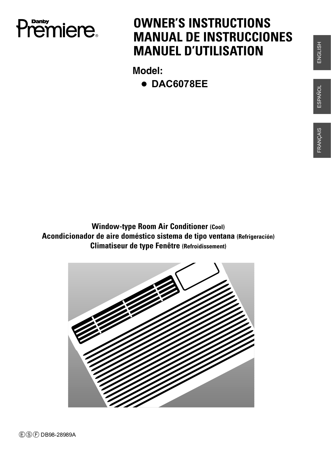 Danby DAC6078EE User Manual