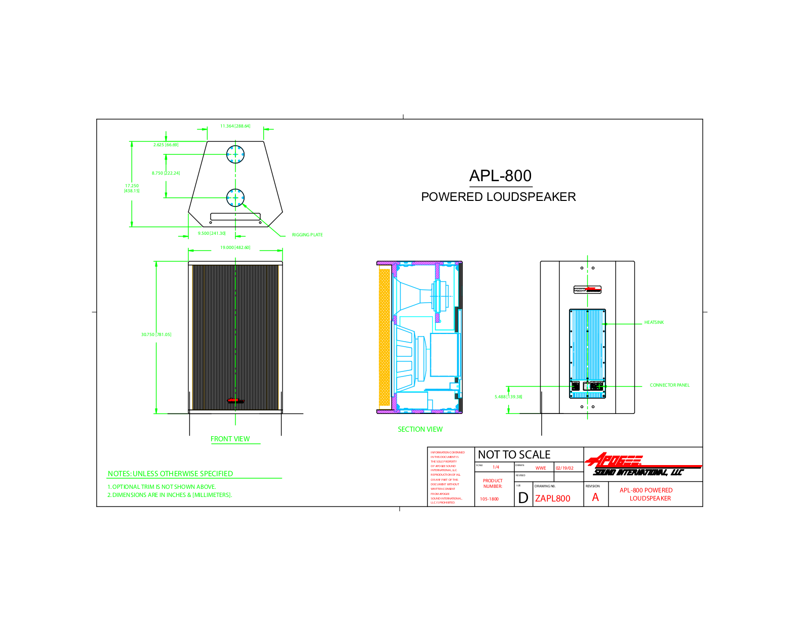 Bogen APL-800 User Manual