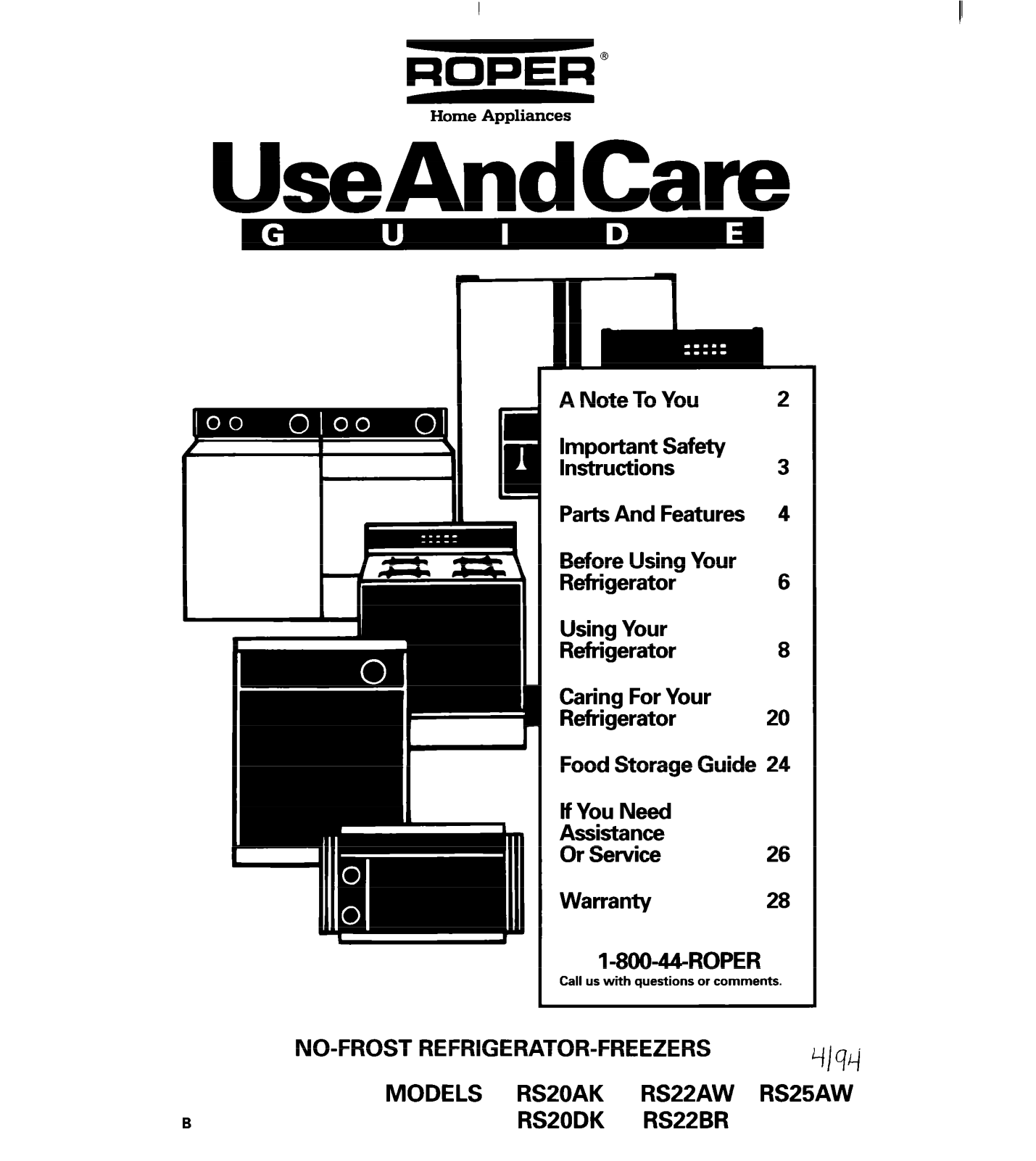 Whirlpool RS22AW, RS25AW, RS22BR, RS20DK User Manual - ManualMachine.com