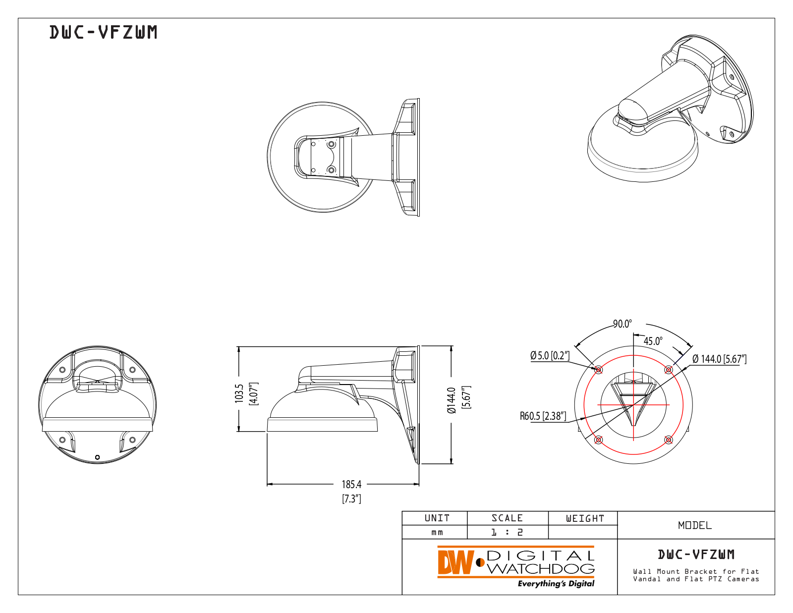 Digital Watchdog DWC-VFZWM Specsheet