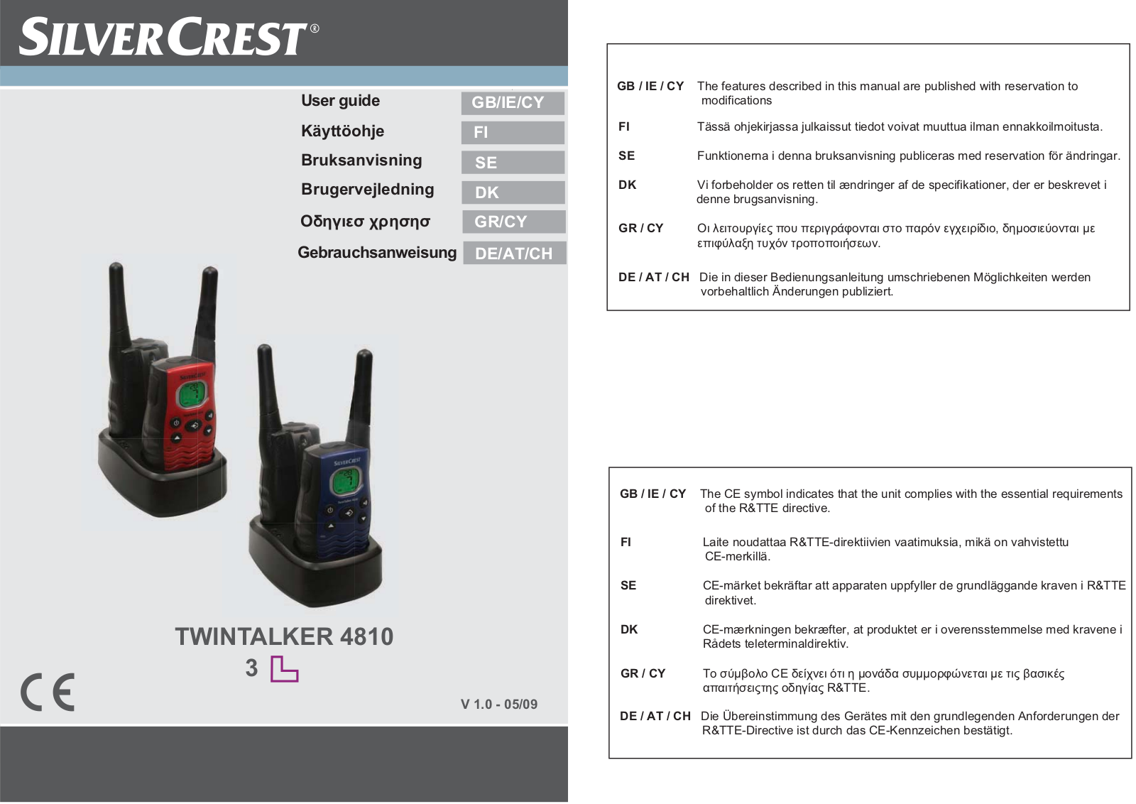 Silvercrest TWINTALKER 4810 User Manual