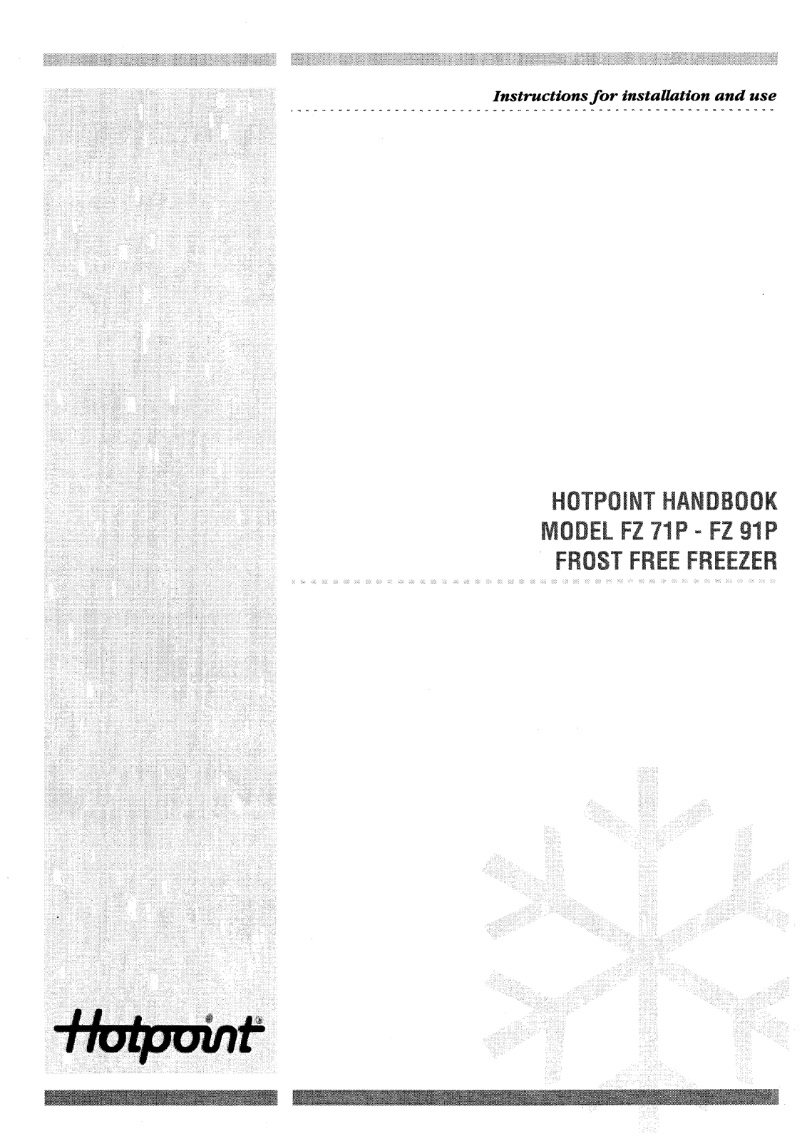 Hotpoint FZ-91P User Manual