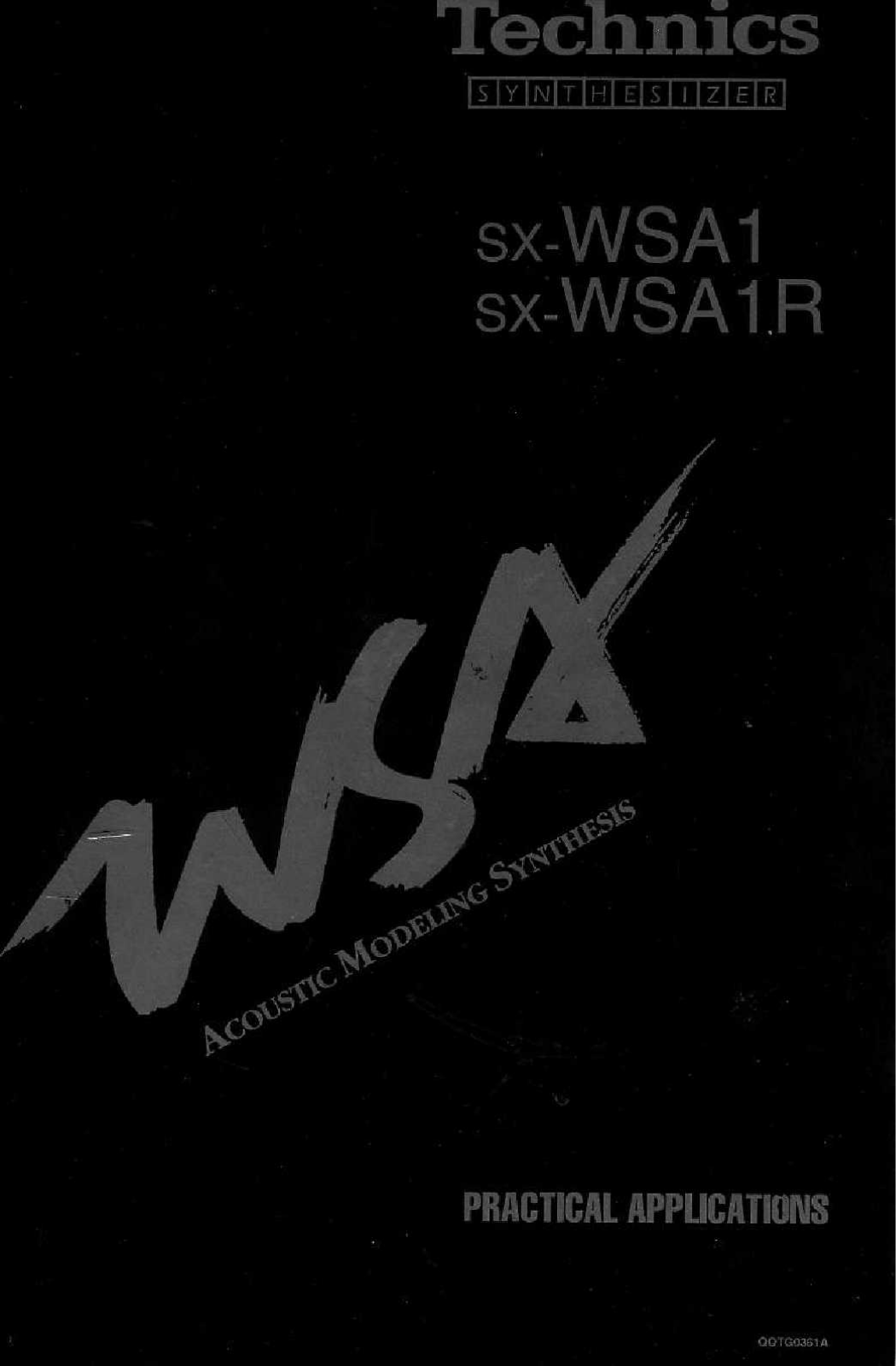 Technics SX-WSA-1-R Owners Manual