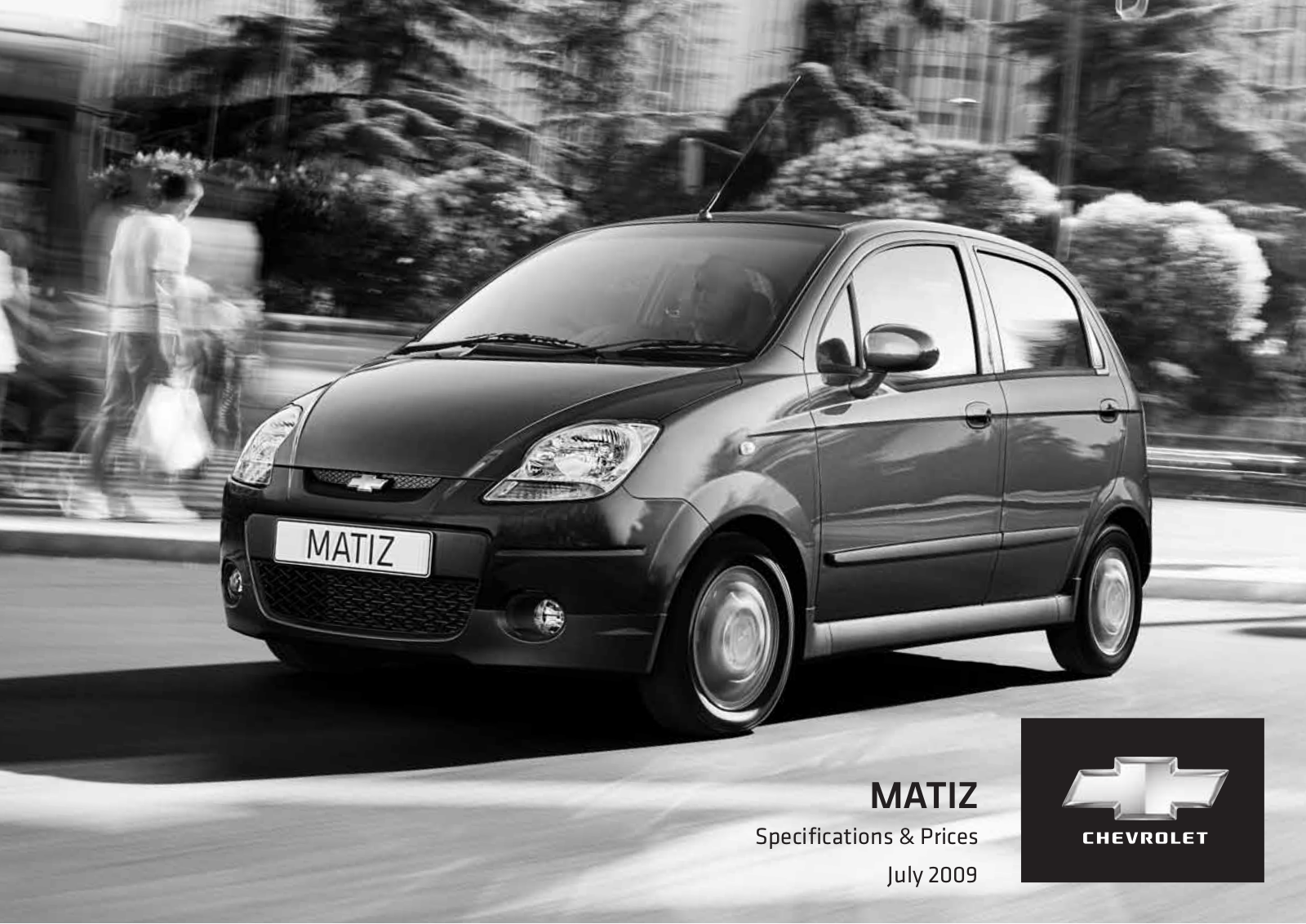 Chevrolet MATIZ 2009 Specifications & Prices