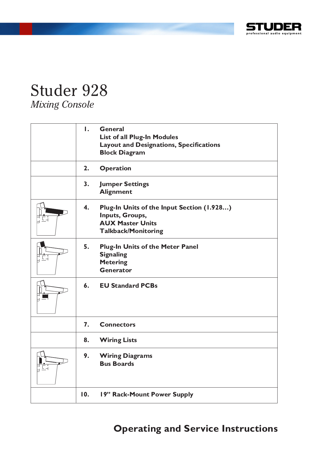 Studer 928 Service manual