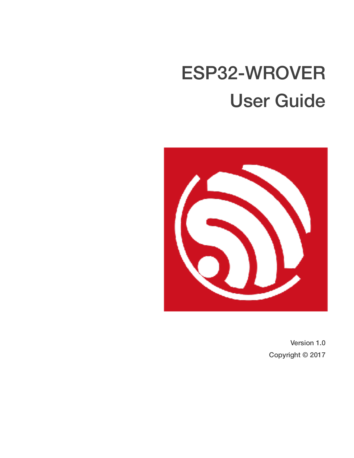 ESPRESSIF SYSTEMS ESP32WROVER Users manual