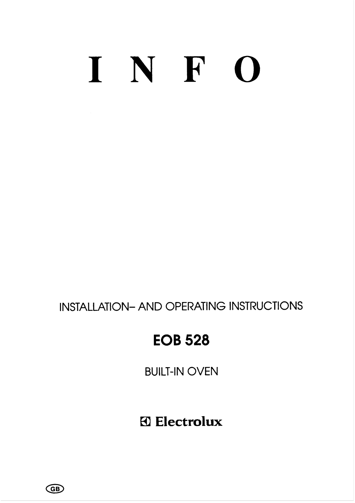 AEG-Electrolux EOB390X User Manual