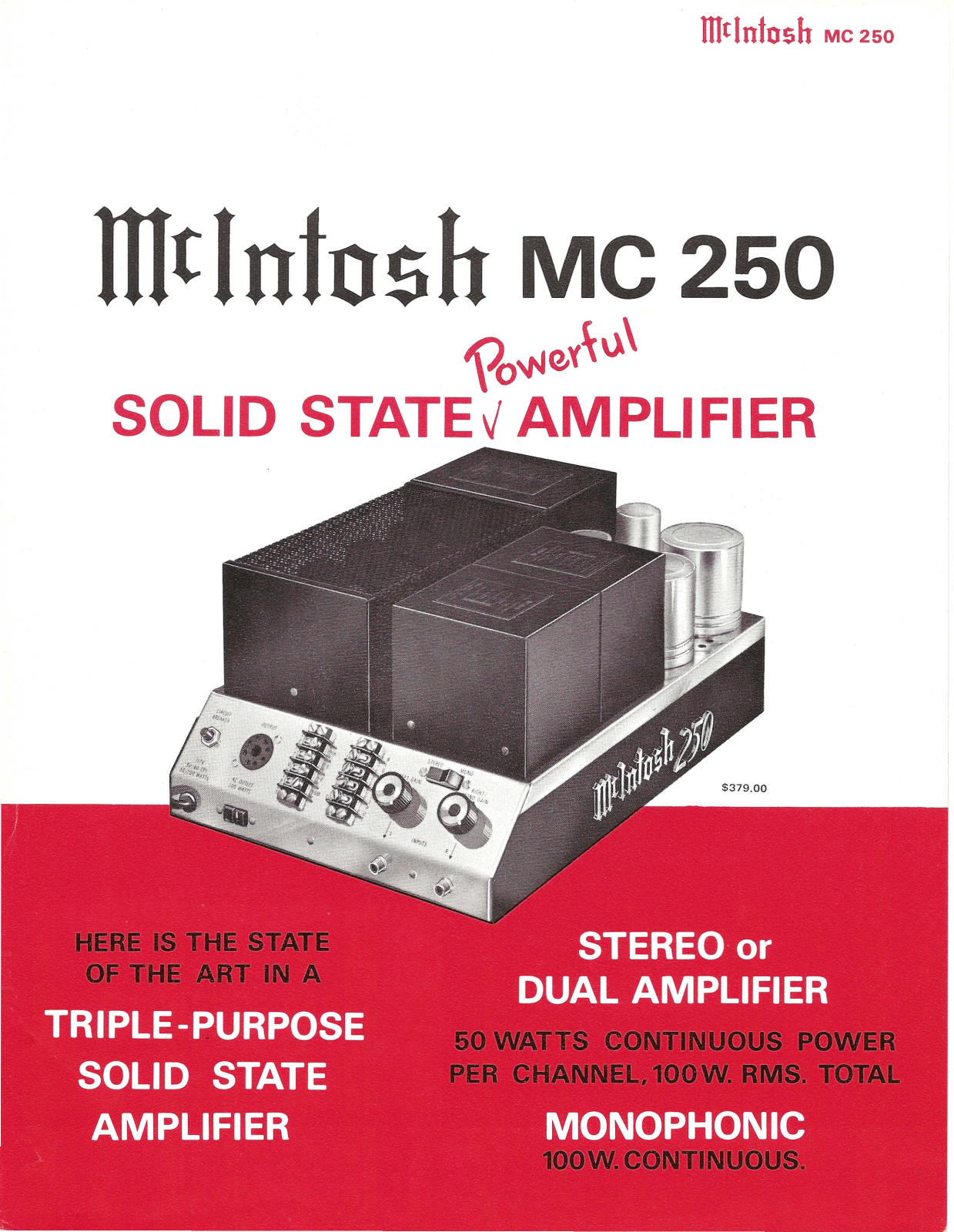 McIntosh MC-250 Brochure