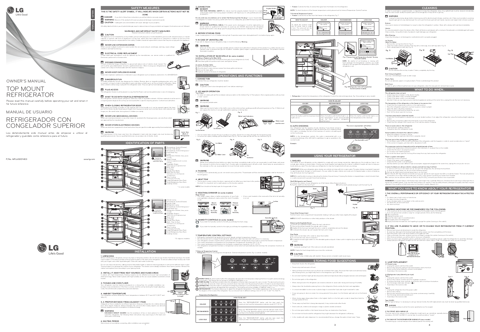 LG GM-B471UVA Owner's Manual