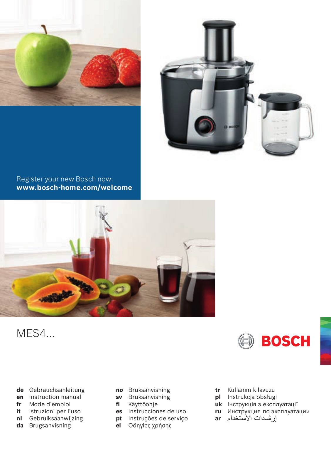 Bosch MES4000 Instructions for Use