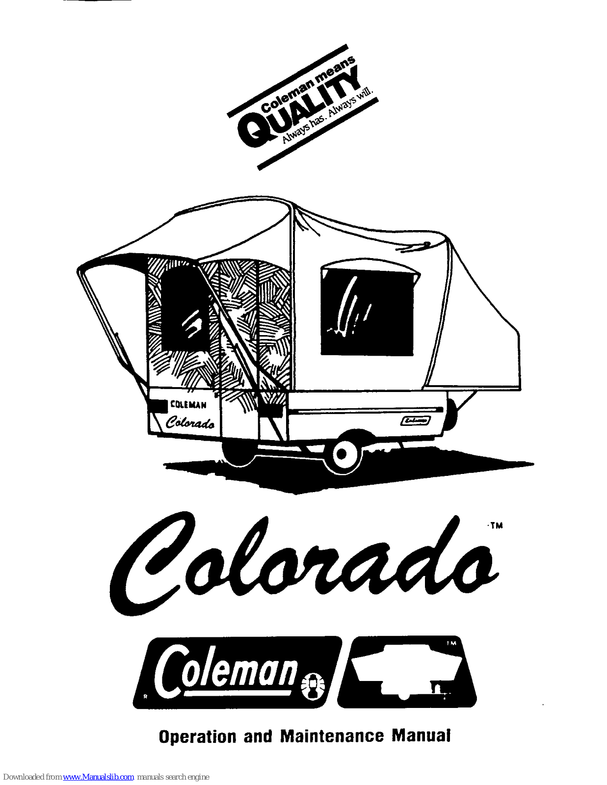 Coleman Colorado Operation And Maintenance Manual