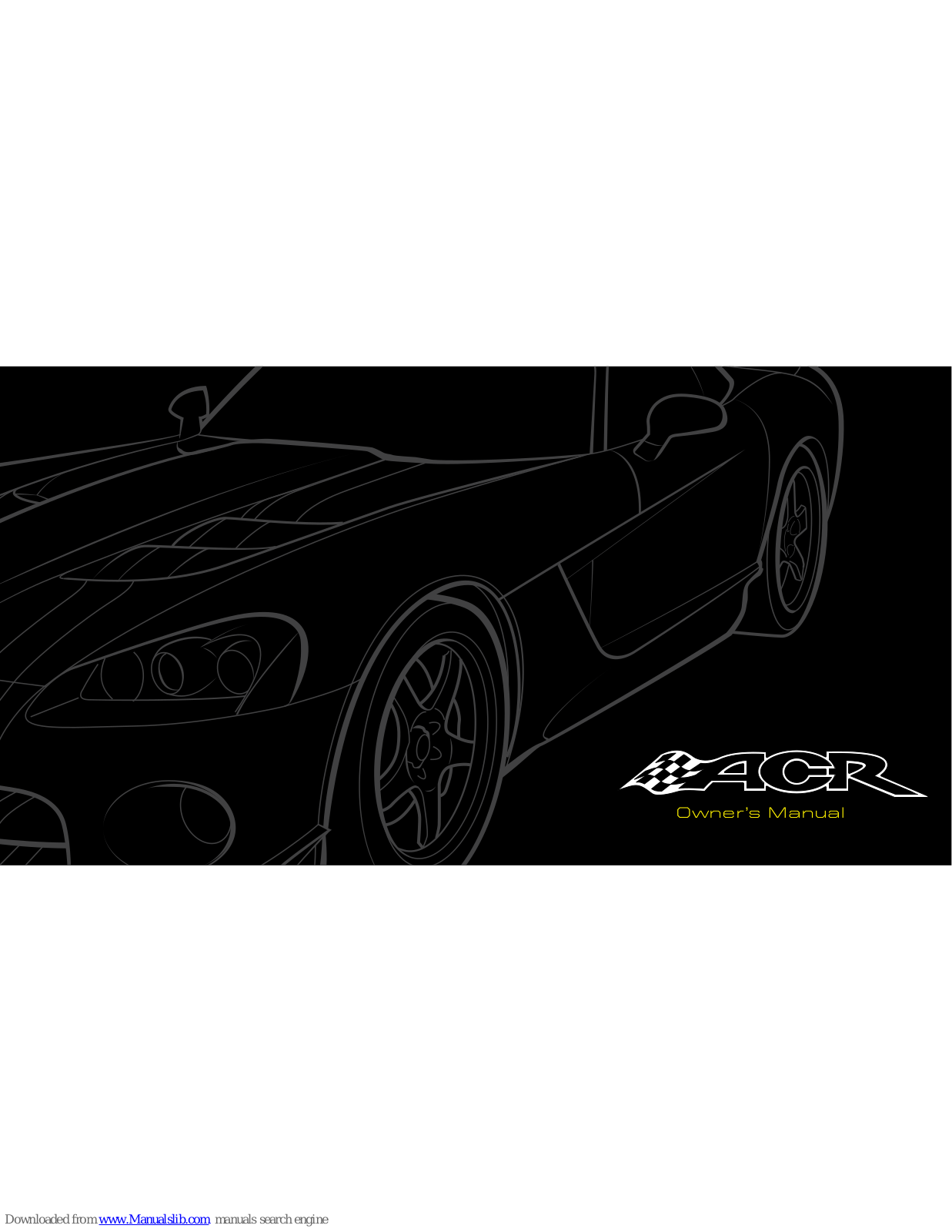 Dodge ACR, Viper ACR Owner's Manual