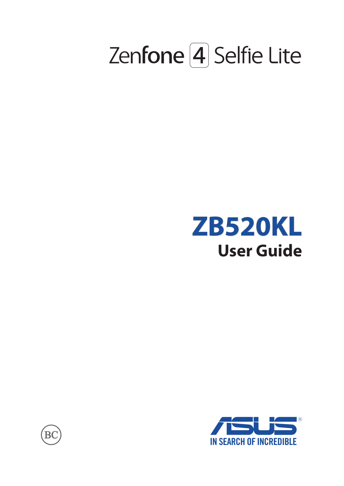 Asus ZB520KL User’s Manual