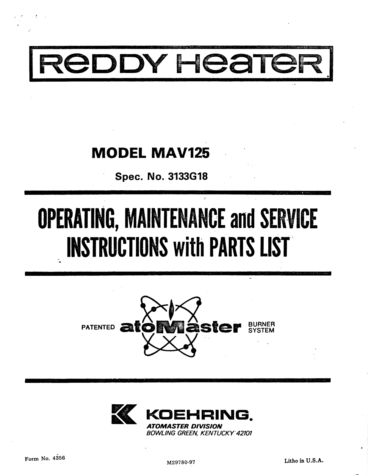 Desa Tech MAV125 Owner's Manual