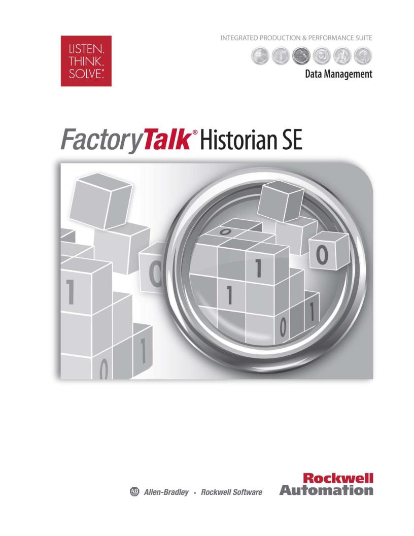 Rockwell Automation FactoryTalk Historian SE 3.01 User Manual