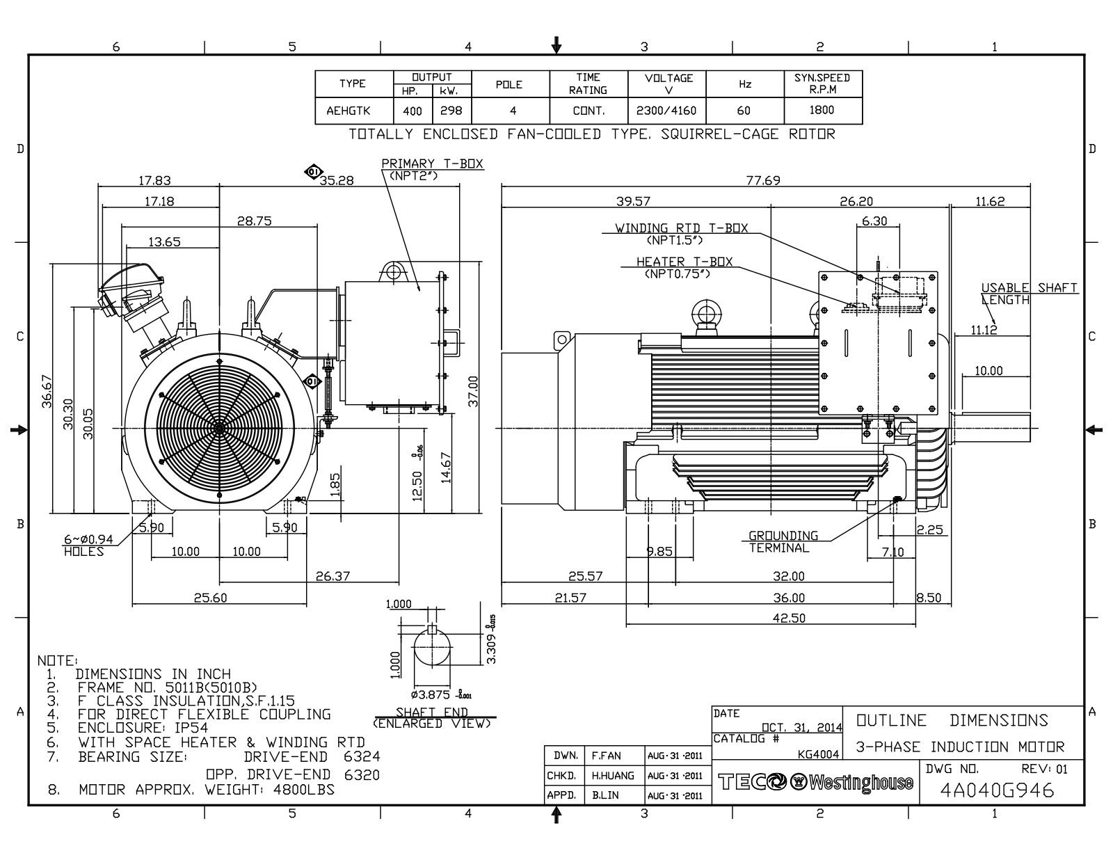 Teco KG4004 Reference Drawing