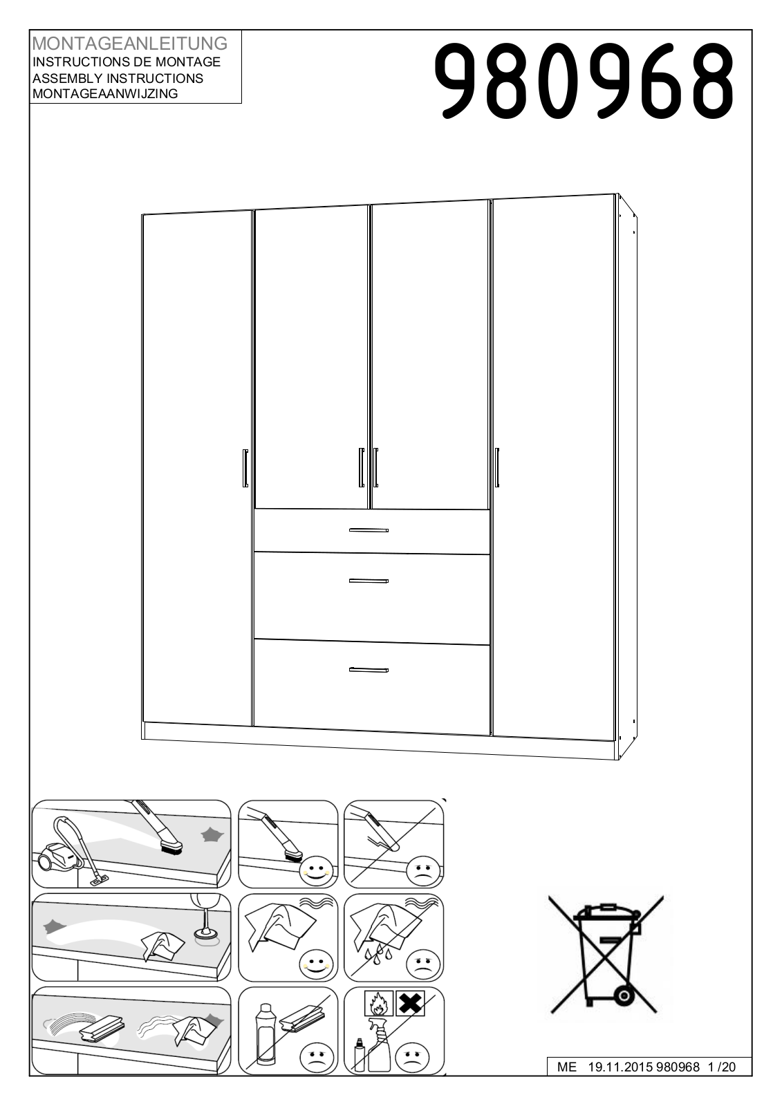 Wimex 980968 Assembly instructions