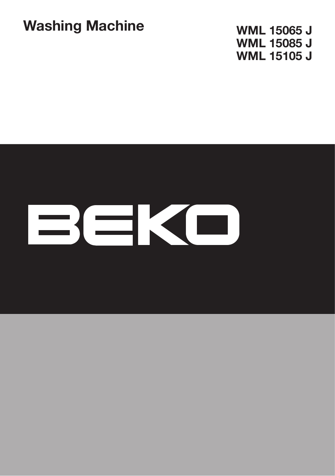 Beko 15065 User Manual