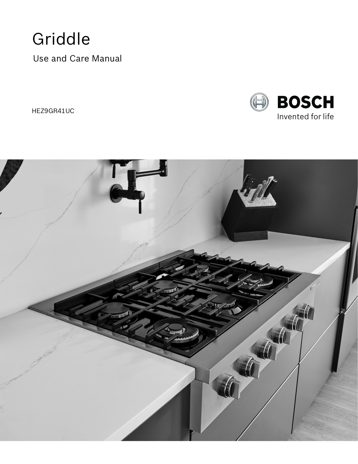 Bosch HEZ9GR41UC Use & Care Manual